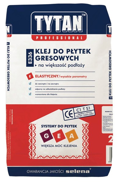 Klej do gresu E336 Tytan Professional 