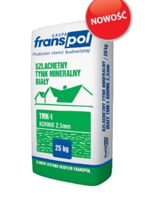 Franspol - Szlachetny Tynk Mineralny biały kornik TMK-1