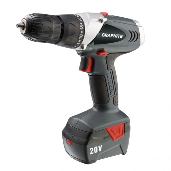 GRAPHITE 2 x 20 V Wiertarko-wkrętarka akumulatorowa 