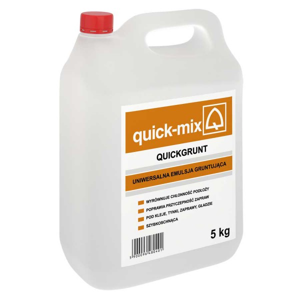 Uniwersalna emulsja gruntująca quickgrunt firmy quick-mix