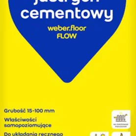 Płynny jastrych cementowy weber.floor FLOW