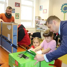 Prezent od Śnieżki dla pacjentów z Sanoka