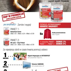 Akcja lazur ochronnych do drewna Remmers