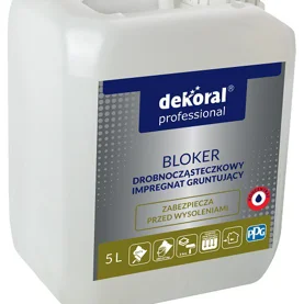 Bloker drobnocząsteczkowy impregnat gruntujący marki Dekoral Professional 