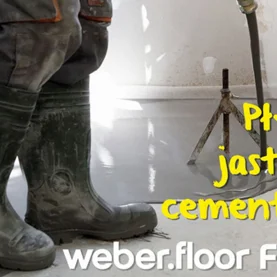 Nowy płynny jastrych cementowy weber.floor FLOW w ofercie Weber