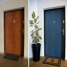 Dobry design już od progu, czyli kilka słów o metamorfozie drzwi wejściowych metodą DIY