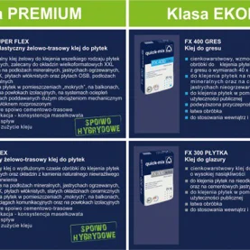 FX marki quick-mix - KLEJE DO PŁYTEK NOWEJ GENERACJI