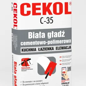 Znaleziona! Oto Biała gładź cementowo-polimerowa CEKOL C-35