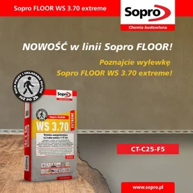 Nowość w linii Sopro FLOOR! Poznajcie wylewkę WS 3.70 extreme