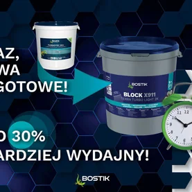 Hydroizolacja Bostik BLOCK X911 TERRA TURBO LIGHT 2K – Raz, dwa i gotowe!
