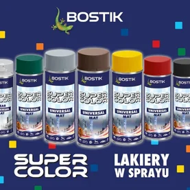 Nowa linia uniwersalnych lakierów matowych Bostik SUPER COLOR!