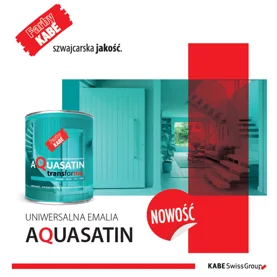 NOWOŚĆ: AQUASATIN od Farby KABE – nowoczesna emalia do zadań specjalnych