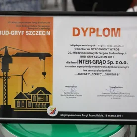 Wyróżnienie dla firmy INTER-GRĄD w Szczecinie