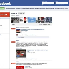 Novol zaprasza na swój profil na Facebooku 