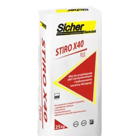Stiro X40 Plus - Klej do przyklejania płyt styropianowych i wykonywania warstwy zbrojącej