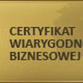 Certyfikat Wiarygodności Biznesowej dla TECHNIArt