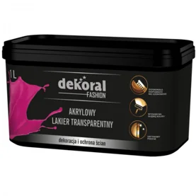 Akrylowy lakier transparentny w ofercie Dekoral Fashion