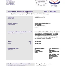 Euro-Aprobata dla systemu KABE THERM EPS