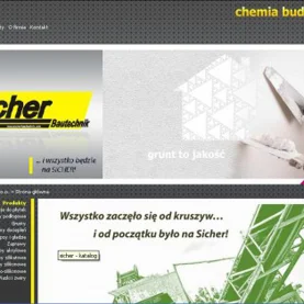 Nowa strona internetowa Sicher Bautechnik 