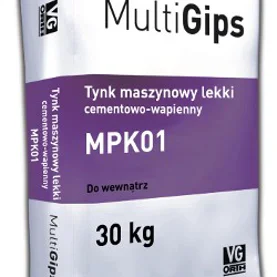 Tynk maszynowy lekki cementowo-wapienny MPK01 