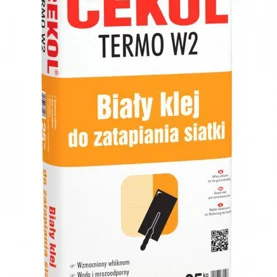 Biały klej do zatapiania siatki CEKOL TERMO W2