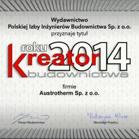 Austrotherm Kreatorem Budownictwa 2014 