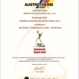Austrotherm ponownie z tytułem Budowlanej Marki 