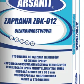 Mineralna zaprawa ZBK-012 w białym kolorze od ARSANIT